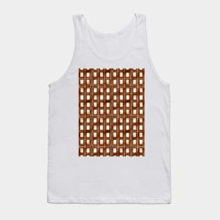 Chocolate Bar Pattern Tank Top